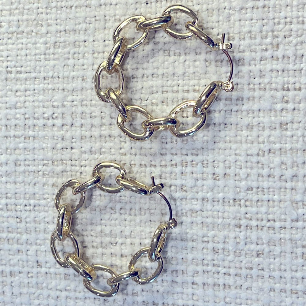 💛Chic Gold Chain Link Earrings